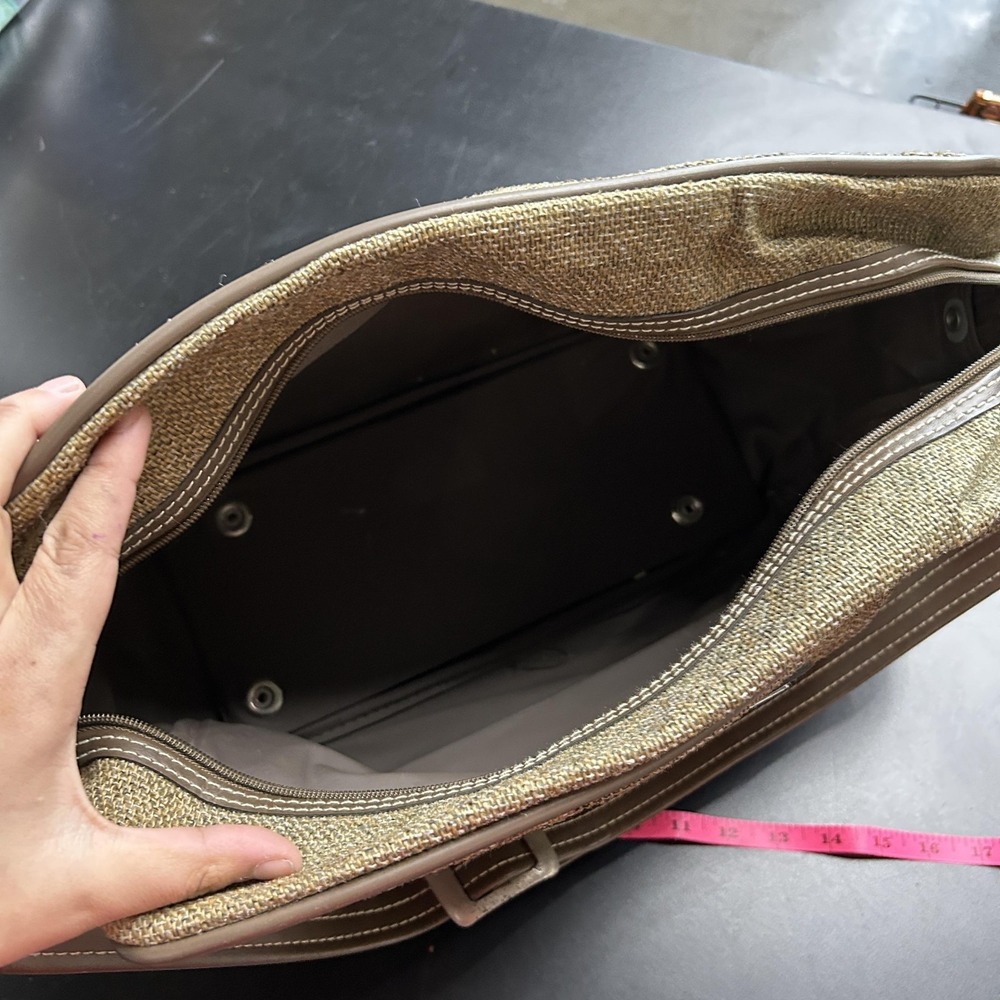 Jordache Beige 17" Messenger Bag Adjustable Strap‎ Mens Travel Shoulder Bag - Picture 11 of 11